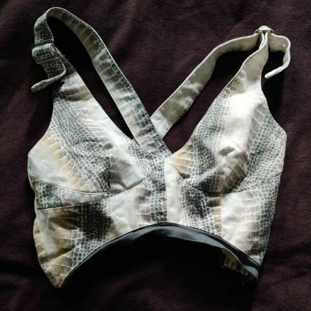 ASOS Snake Print Crop Top bralette